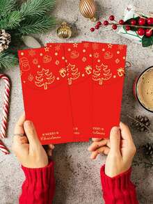 1/5/10 pezzi Buste regalo di Natale, Buste rosse, Buste per contanti con design in oro a tema natalizio, Decorazioni per Capodanno, Accessori per feste e atmosfera natalizia, Regali di Natale, Decorazioni per feste di matrimonio e compleanni, Decorazioni natalizie per la casa, Decorazioni invernali per la casa - Multicolore - Visualizzare 3