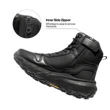 Botas Tácticas Militares para Hombre Botas de Senderismo Ligeras y Cómodas Vanguard - Negro - Ver 4