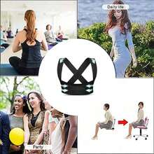 1 pieza Cinturón de soporte lumbar multifuncional para deportes - Ligero y transpirable, unisex, soporte de espalda invisible, apoya músculos y articulaciones, reduce lesiones deportivas, previene la espalda encorvada, ajustable. - Multicolor - Ver 7