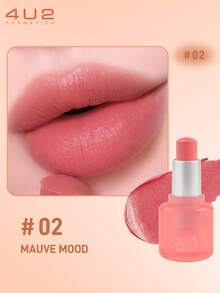 4U2哑光唇膏，高遮盖力，轻盈顺滑，滋润保湿，缎光哑光妆效，4.75克/0.16盎司 - 02 MAUVE MOOD - 查看 1