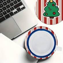 2pcs/4pcs/6pcs Christmas Tree Pattern Printed Diatomite Placemats, Home Decor, Suitable For Christmas Gifts, Christmas Decorations, Applicable To Dining Table, Coffee Bar, All Seasons, Washable Placemats, Room Decor, Coasters, Drink Mats, Drain Mats, Kitchen Dining Table Mats, Indoor/Outdoor Party Decorations, Home Decor, Ideal Gifts