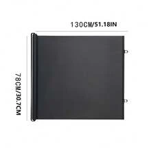 1PC Automatic Retractable Pet Fence, Pet Safety Fence, No Drilling Mesh Pet Door, Foldable Baby Gate, Safety Gate Suitable For Stair Entrances, Without Hooks.