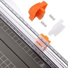 A4 Paper Cutter 12 Inch Titanium Paper Trimmer Scrapbooking Tool With Automatic Security And Side Ruler For Craft Paper, Coupon, Label And Cardstock - Black - View 4