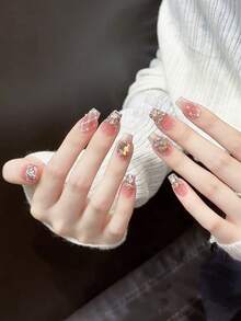 Bộ 10 móng tay giả ngắn thủ công, dụng cụ làm móng mùa hè, móng tay dài đi biển cho nữ và bé gái, móng tay giả đầu Pháp hình quả hạnh nhân thời trang có thể tái sử dụng cho giáo viên, học sinh, văn phòng, du lịch, công sở thanh lịch - Nhiều màu - Xem 6