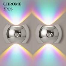 Luz de pared LED con sensor inteligente, lámpara de pared con sensor de movimiento interior, luz de pared LED inalámbrica, lámpara de pared, luz nocturna con batería, diseño adhesivo, giratoria, portátil, fácil de instalar, temperatura de color y brillo ajustables - Multicolor - Ver 19