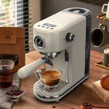 HiBREW H10B Espresso Machine, 20 Bar Extraction Pressure, Semi-Automatic, Adjustable Temperature And Cup Volume, 51 Mm Aluminum Alloy Handle, 1.3 L Removable Water Tank - Phích cắm loại F của EU (220-240V) - Xem 3