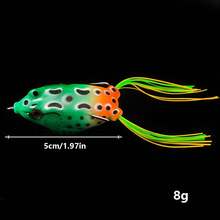 1 Peça Isca Premium em Formato de Rã Vitalidade - Anzol Afiado, Design Realista, Adequado para Pesca de Superfície em Água Doce