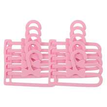 17 厘米拉绳毛绒娃娃收纳衣架，娃娃衣服晾衣架，毛绒娃娃衣架 15/20 厘米娃娃衣服展示架（包括 5 个衣架 + 1 个大架子） - 彩色 - 查看 15