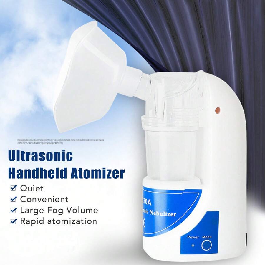 Portable Ultrasonic Nebulizer, Silent, Mini Travel Emergency Machine, 100-240V, US Plug - Multicolor - View 1