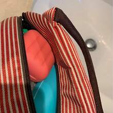 1pc Square Tampon Holder Box With Lock And Flip Cover, Waterproof Plastic Mini Travel Convenient Storage Case For Women, Holds 6 Slim Tampons Only - Multicolor - View 2