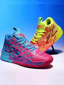 Zapatillas de camuflaje para parejas, con diseño asimétrico pintado a mano y colores desiguales a juego, zapatos deportivos casuales cómodos y transpirables para adolescentes y estudiantes, con suela antideslizante