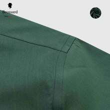 Men's Slim Fit Dress Shirt - Premium Breathable Fabric For Brazil's Climate | Anti-Wrinkle And Anti-Wrinkle | Elegant Collar In High-Quality Fabric | Soft And Comfortable Touch | Machine Washable - Ideal For Work And Events - màu xanh lá - Xem 4