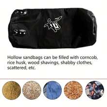 Saco de boxeo colgante, saco de entrenamiento de artes marciales, con ganchos y cadena de acero inoxidable - Sin rellenar