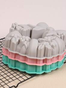 1pc Christmas Bow Wreath Silicone Cake Mold - Versatile Baking & Dessert Mold For DIY Pastries, Mousse, And More - Perfect For Holidays Like Christmas, Easter, Valentine's, Thanksgiving Christmas Christmas Decorations Christmas Pajamas Christmas Gifts Christmas Decor