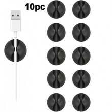 10pcs/Pack ABS Plastic Car Dashboard Cable Organizer, Multi-Functional Cable Clip, Easy Installation Without Drilling, Stable Placement, Optimize Charging/Audio Cable Management, Essential Car Accessory