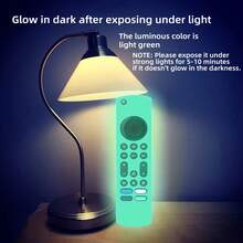 1pc Luminous Silicone Remote Control Shell Cover, Suitable For Firestick 4K Max//Insignia/Pioneer/Omni Series Alexa Voice Luminous Remote Control Protective Cover, With Lanyard - Multicolor - View 7