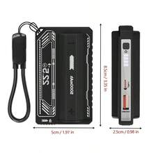 Pin dự phòng dung lượng lớn 5000mAh/10000mAh, tương thích với nhiều thiết bị di động, sạc nhanh 22,5W, bộ nguồn sạc nhanh nhỏ gọn ngoài trời - Đen (10000mAh) - Xem 2