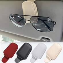 1 Stück Auto Sonnenbrille Clip, multifunktionaler Leder Auto Sonnenblenden Clip, Ausweis Kartenhalter Aufbewahrung, Auto Sonnenbrille Organizer für Frauen Aufbewahrung Organizer, Reiseaccessoires, Schulanfang Schlafsaal Aufbewahrung