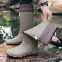 2025 优质防水材料雨靴，可调节抽绳顶部，舒适贴合，不漏水，耐磨防滑，非常适合户外、雨天活动