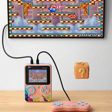 Byteuni 500合1复古掌上游戏机，1020mAh电池，2.4英寸大屏幕，内置500款经典FC游戏，包含手柄，即插即用，支持电视连接，单机/双人模式 - 彩色 - 查看 8