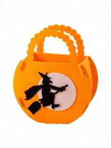 1 Stück Halloween Dekoration Trick-or-Treat Taschen, Geschenke für Kindergartenkinder, Dekorationsobjekte für Szenen, tragbare Kürbis Süßigkeitstüten, Geschenke, Halloween Dekorationen