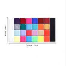 1pc 12/20/26 Colors Face Body Paint, Vivid & Saturated, Waterproof & Sweat-Proof, Suitable For Halloween, Christmas, Carnival, Cosplay - Single Piece - View 2