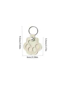 1pc Personalized Fashion Cat Paw Multi-Functional Keychain, Customizable Pet Memorial Hair Pouch, Supermarket Token Coin Storage Pendant, Gift For Pets, Family, Boyfriend/Girlfriend