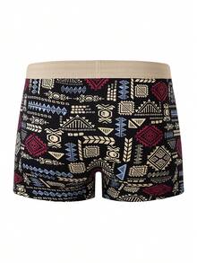 4 peças/pacote Cuecas Masculinas, Boxer Esportivo, Shorts Confortáveis de Ângulo Plano para Adolescentes