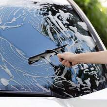 1件，家用浴室不锈钢清洁工具，适用于浴室、瓷砖、镜子、汽车玻璃、玻璃门淋浴刮刀、浴室淋浴清洁刷、窗户橡皮扫帚、玻璃门淋浴橡皮扫帚、窗户清洁剂、地板橡皮扫帚