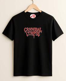 Cannibal Corpse Band T-Shirt Rock Heavy Metal Punk Skull 100% Cotton Unisex Shirt Blouse Cotton Streetwear Plus Size - 黑色 - 查看 2