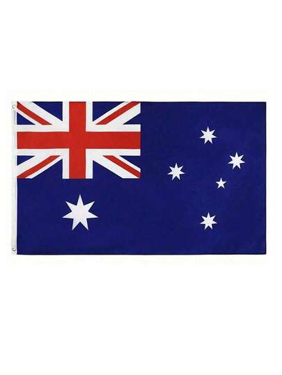Bandeira da Austrália de 3x5 pés, material de poliéster, bandeiras nacionais brasileiras com ilhós, bandeiras decorativas de jardim