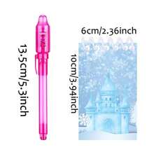Ml Frozen Party Favors 12 Invisible Ink Pen And 12 Mini Notepads Frozen Party Goodie Bag Stuffers Classroom Prizes Party Suppliesxx - Màu xanh lam - Xem 2