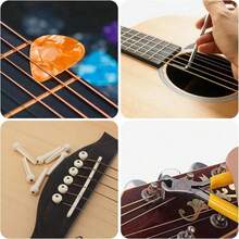 Shoze Guitar Maintenance Tools Kit – Guitar Repair & Cleaning Kit With String Winder, Cutter, Fret Files, Screwdriver – Guitar Tool Set For Acoustic, Electric, Bass Guitars For Beginners Musicians - 31 artículos - Ver 4