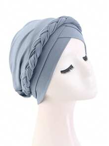 1pc Handmade Woven Headscarf, African Style Headwrap, Hair Turban, Women's Chemo Cancer Hat, Pre-Twisted Braided Headband, Suitable For Daily Use