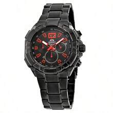 ORIENT FTV00004B0,Men's Chronograph,Stainless,Screw Crown,Black Dial,100m WR - Black - View 1