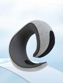 1Pc | Snail-Style Travel U-Shaped Neck Pillow, Memory Foam Neck Support | Adjustable, Soft, Portable, Sleep-Friendly | For Travel (Car/Plane/Train), Noon Break Naps, Office Rest, Neck Comfort, On-The-Go Relaxation