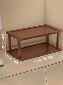 1-Piece Bamboo Multi-Tier Cup And Glassware Holder - Easy Assembly, Triangular Design Ideal For Kitchen And Dining Storage, Holds Mugs And Water Glasses - Natural Bamboo Finish, Space-Saving Home Decor And Countertop Organizer, Bamboo Kitchenware - Brown - View 15