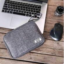 1pc Nylon Watch Band Storage Box, Can Store Watch Bands, Cables, Travel Organizer Pouch, Smartwatch Straps, Multi-Functional Watch Organizer Box, Compatible With Apple Watch Bands, Earphones, Cables, Chargers, Jewelry, Cosmetics And Other Accessories.