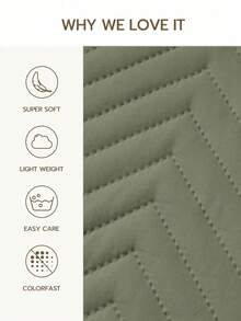 1个超柔软纯色枕套，轻盈如云，信封式开口，适合家庭和宿舍使用。 - 橄欖綠 - 查看 5