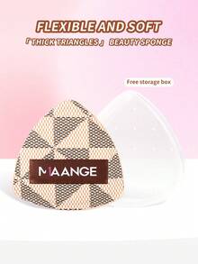 MAANGE 1 Stück Dreieck Luftkissen Puderquaste, mit Etui, Make-up Schwamm, weich anzufühlen, für Trocken- und Nassanwendung, wiederverwendbares Make-up Werkzeug, Make-up Schwämme für Foundation, zum Vermischen von flüssigen Foundations, Pudern und Cremes, tragbares Reisegeschenk, Geschenk für Frauen & Mädchen, Make-up, günstig, Raumdekoration, Schminktisch, Reise, Schlafzimmer, Make-up Accessoires, Quaste, Make-up Blender, Puderquaste, Make-up Schwamm, günstig, Strumpfstopfer, Make-up, Make-up Werkzeuge, günstige Sachen, Geschenke, Geschenke für Frauen, Weihnachtsgeschenke