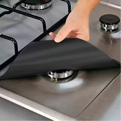 1/4/8 Pieces Stove Protectors For Kitchen - Washable Heat And Oil Resistant Pads, Splatter Guard