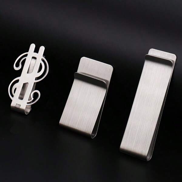 1pc Stylish Stainless Steel Wallet, Metal Finish, Ultra Thin And Durable Metal Card Holder, - Compact Credit Card Holder For Men And Women, Stylish Simple Wallet Accessories