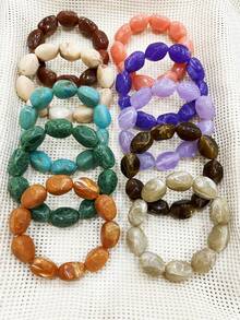 1pc Fashionable Vintage Bohemian Style Beaded Bracelet, Suitable For Women's Daily Wear - 1 Beaded Bracelet - View 1