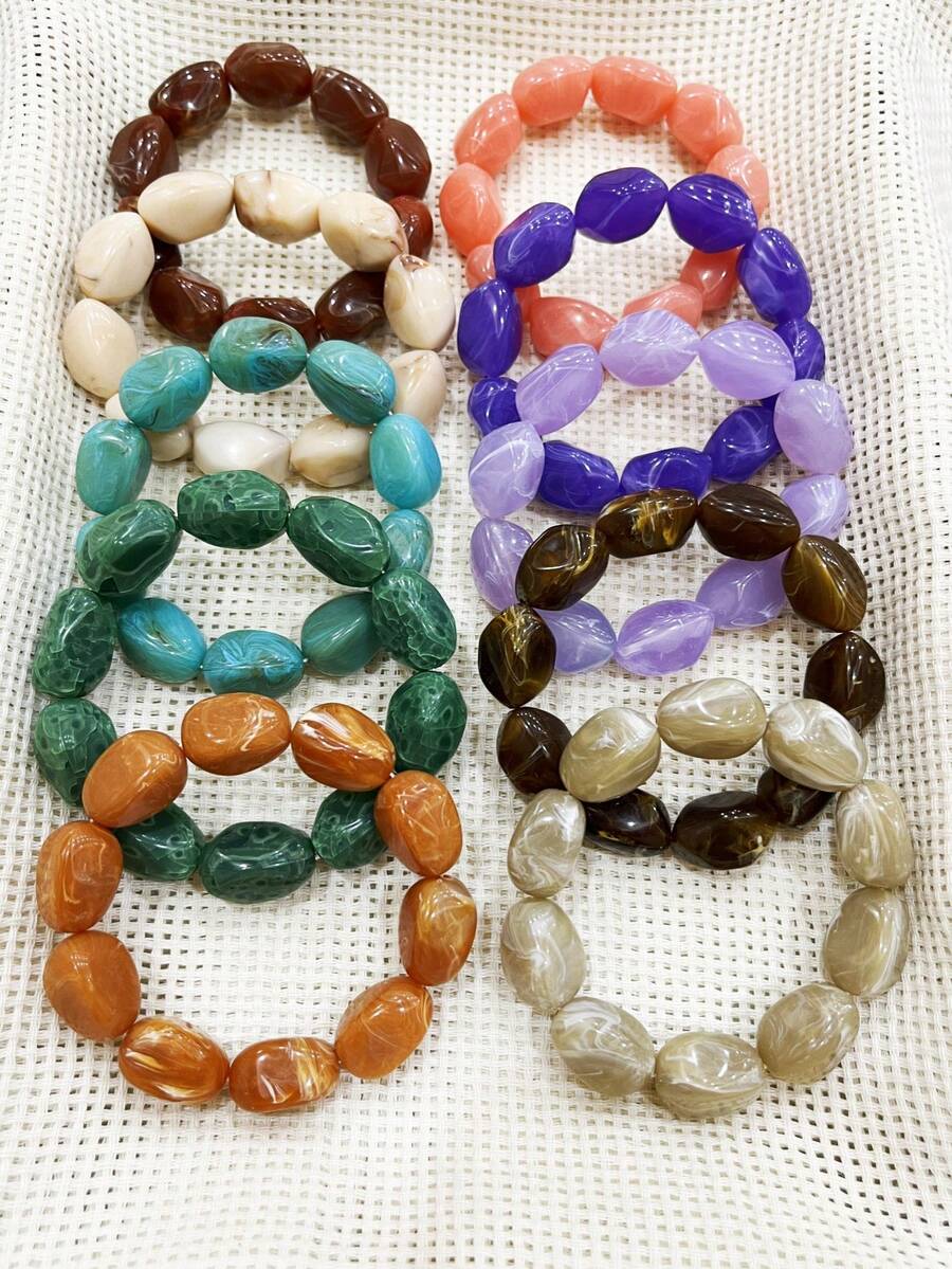 1pc Fashionable Vintage Bohemian Style Beaded Bracelet, Suitable For Women's Daily Wear - 1 Beaded Bracelet - View 1