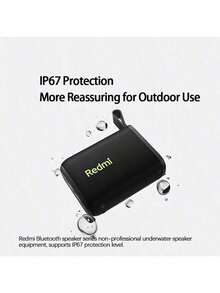 Redmi Bluetooth Speaker, IP67 Dust And Water Resistance, Long Battery Life, High-Fidelity Bass Boost, Portable Speaker For Outdoor Camping And Cycling, Multi-Color, Attractive Gift, Green - Green - View 4