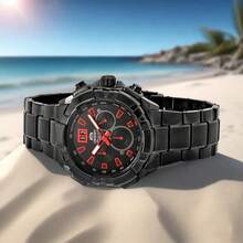 ORIENT FTV00004B0,Men's Chronograph,Stainless,Screw Crown,Black Dial,100m WR - Black - View 2