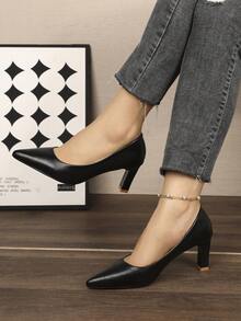 Tacones altos de punta fina para mujer, sexy, de moda, elegantes, versátiles y para uso diario