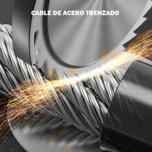 Candado De Proteccion Con Cable Reforzado Para Bicicleta De 5 Digitos - Negro - Ver 10