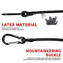 LOTANK Dây thun latex 30cm-210cm, dây thừng ngoài trời di động, dây buộc xe máy, dây buộc hành lý xe đạp, dây buộc hàng hóa xe đẩy em bé - Nhiều màu - Xem 4