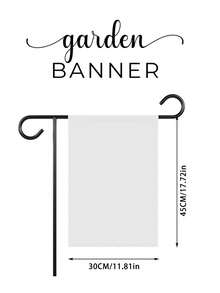 SRH 1pc Customizable Garden Flag With Halloween Theme Background, Personalized Text, Multiple Fonts And Color Options, Or Upload Custom Image (Halloween, Christmas Party Scene, Atmosphere Photo Etc.), Customize Your Own Style Garden Flag For Home, Garden, Outdoor Decor, Bedroom Decor, Halloween Decoration